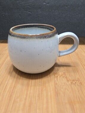 Magnolia Hearth and Hand Pot Belly Mug Round Cream and Brown coffee Tea Cup